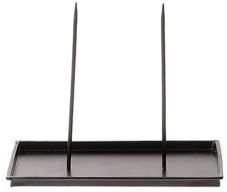 [A-027143] Metaalstaander Toppar 2 pinnen bak voor steekschuim L20xB12xH1 cm