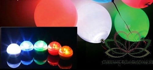 [A-011196] Onderwaterlichtje Waterproof Balletje Roze LED doos 12 stuks
