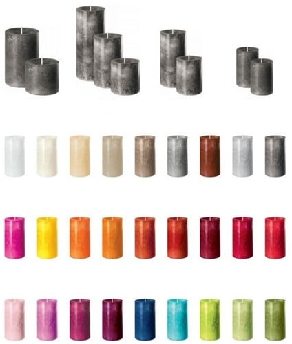 [A-014541] Trendkaars Kaars Zelfdovend Karmijnrood 180x70 mm per stuk