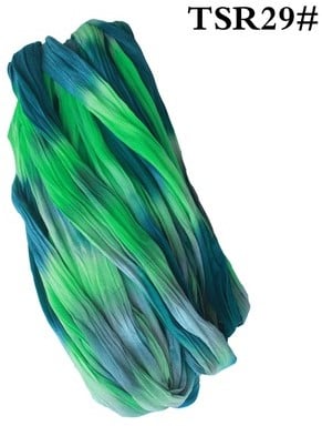 [A-024516] Nylon Multitone voor het maken van bloemen Groen Geel Blauw