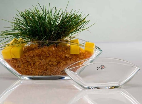 [A-013816] Heavy oval bowl klein 16,5x8x6,5 cm