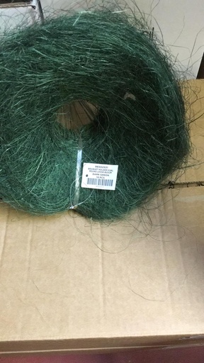 [A-002594] Boekethouder Sisal rond los Groen 20 cm