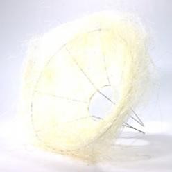 [A-002600] Boekethouder Sisal rond los Rood 20 cm