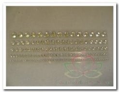 [A-007831] Strass diamantjes Rond zelfklevend per kaartje