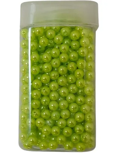 [A-014707] Rijgparels Pearls Lime Groen 8 mm 220 gr. 475 stuks