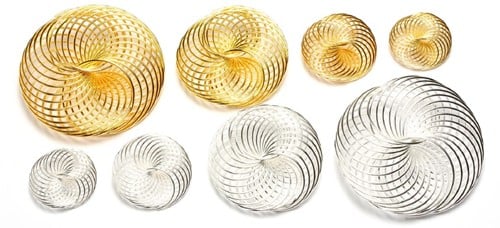 [A-018589] Draad Wielen Cirkels 1372-09 Goud 20 mm