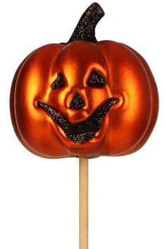 [A-016399] Bijsteker Halloween Pompoen Scary 6 cm +12 cm stok per stuk