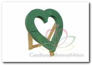 [A-008047] Hart Open 50 cm met standaard oase voor verse bloemen