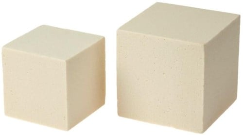 [A-013745] Kubus Droogschuim SEC 12x12x12 cm voor droog en kunstbloemen