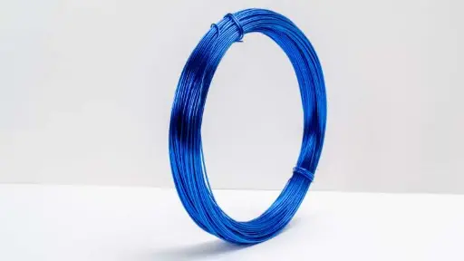 [A-014032] Aluminiumdraad 111 Blauw 1 mm rol 60 meter