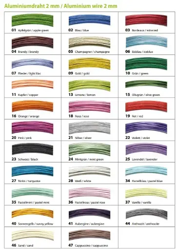 [A-018242] Aluminiumdraad gelakt Limoen Limegroen 2 mm 100 gram 12 meter