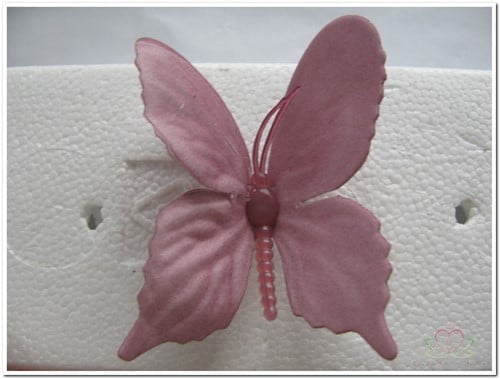 [A-009309] Vlinders van foam Lila 6 cm Doos 36 stuks