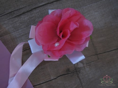 [A-010412] Autodecoratie Zijden Roos Style 1 Zuignap 