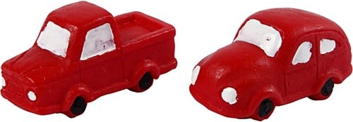 [A-016507] Mini auto’s Rood h20 mm l40 mm set van 2 stuks