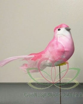 [A-009880] Vogeltje de luxe Roze Twotone doos 12 stuks