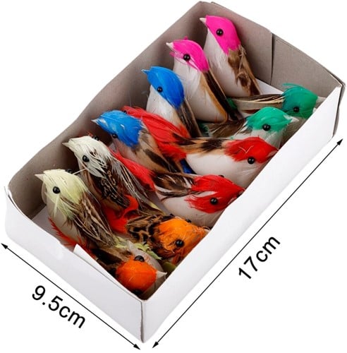 [A-022878] Vogeltjes Gemengd 12 stuks