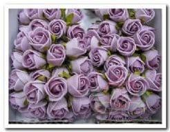 [A-005019] Mini Foam Roos Lila 2 cm Doosje 144 stuks