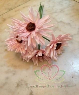 [A-009370] Aster Gerbera Softroze Foambloem Doos 30 stuks