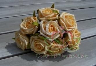 [A-010050] Foamroos Elegant Zandgeel 5 cm per stuk