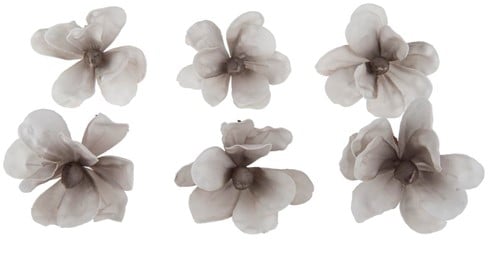 [A-010113] Anemoon Foambloem Grey White 6 cm pak 6 stuks