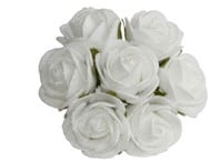 [A-012576] Mini Foam Roos Emilia Wit Antique 3 cm Doos 84 stuks