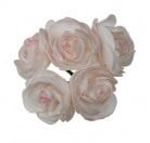 [A-013383] Ranonkels foam Creme Roze 6 cm bundel 5 stuks