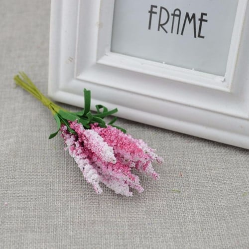 [A-014261] Lavendel Roze Rood Foam Kunstbloem Bundel 10 stuks