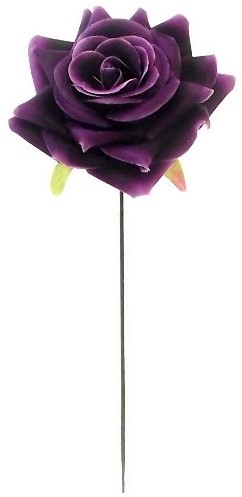 [A-016056] Zijden Roos Diamondrose Purple 25 cm doos 48 stuks