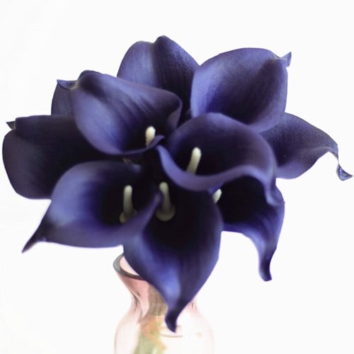 [A-022550] Calla Real Touch Dark Purple 7 cm 37 cm per stuk