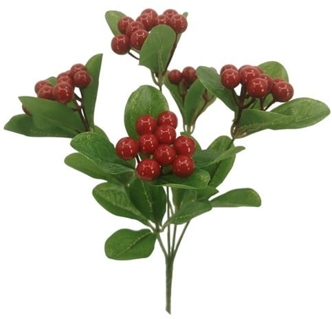 [A-023757] Bessentak Rood Kunstbloem 32 cm per stuk