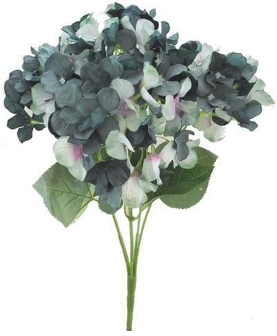 [A-023761] Hortensia Hydrangea Groot Teal Groen Zijdenbloem 45 cm