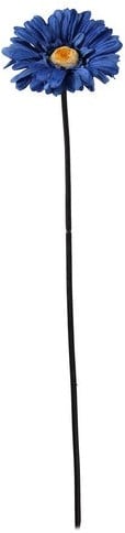 [A-024553] Gerbera 54 cm Blauw/Zwart Zijden bloemen / st 