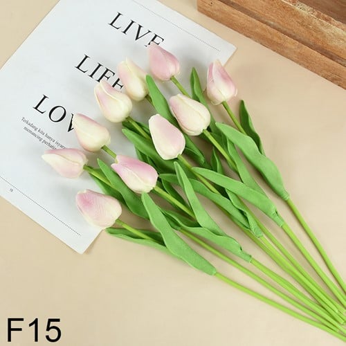 [A-025808] Tulpen Skin Real Touch Foam 33 cm Bundel ca. 10 stuks