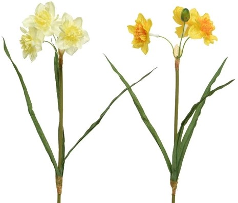 [A-025841] Narcis Zijdenbloem triple bush Wit per stuk