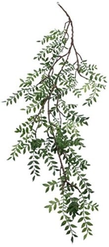[A-027565] Large Ruscus Leaf Trail Zijden Groen Hanger vuller 120 cm
