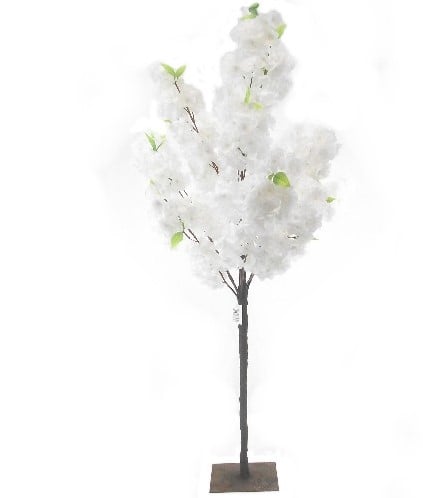 [A-019174] Bloesemboompje Zijden bloemen Wit 120 cm per stuk