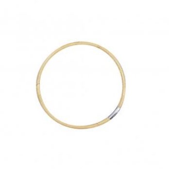 [A-019595] Bamboe Tasbeugel Flowerhoop Bloemenring Middenbruin 20 cm per stuk