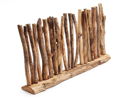 [A-024908] Peeled branch Fence divider 75x40 cm per stuk 