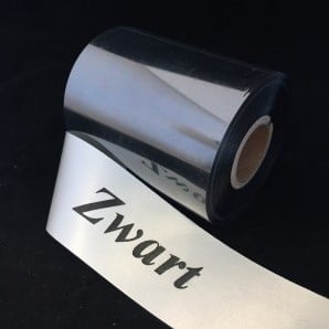 [A-022776] Inkt voor lintprinters Transferfilm Zwart 100 m x 100 mm Grote kern