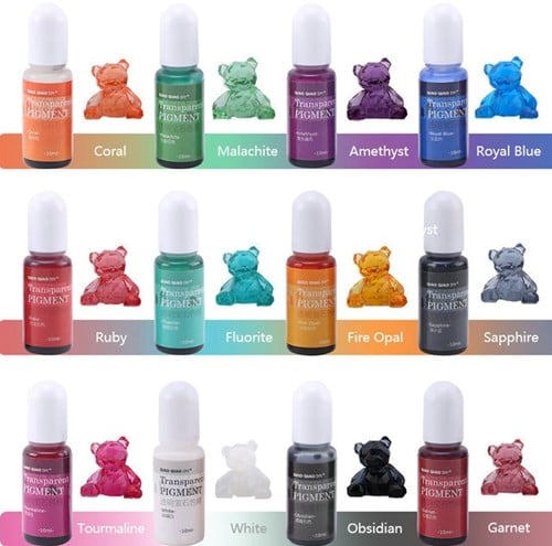 [A-024207] Pigment Transparant Epoxyhars Sapphire vloeibare kleurstof voor Epoxy resin en UV resin 100 g per stuk