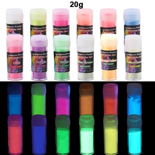 [A-024227] Pigment Luminous poeder Glow in the dark kleurstof voor Epoxy en nagels Pink 20 gram