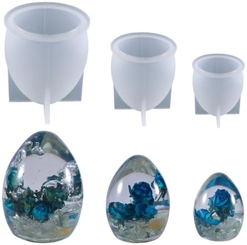 [A-024257] Siliconenmal Eivorm M Epoxy resin zeep kaarsen 60 mm per stuk