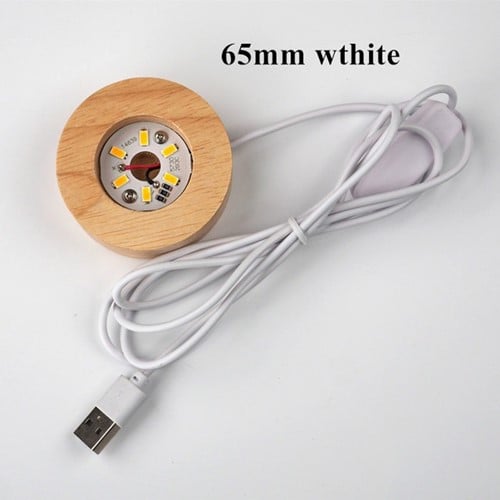 [A-024259] Led bodem op usb S 65mm voor Epoxy Resin en andere decoraties