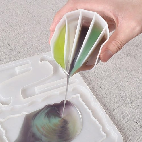 [A-024354] Siliconencup epoxy mengen 5 vaks per stuk voor epoxy resin, zeep en kaarsen