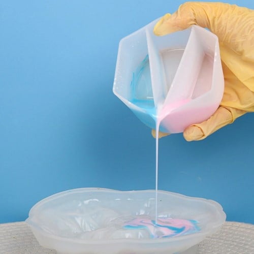 [A-024355] Siliconencup epoxy mengen 3 vaks per stuk voor epoxy resin, zeep en kaarsen