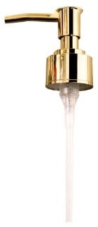 [A-025644] Siliconenmal Zeeppompje messing goudkleur Epoxy resin 16 cm per stuk