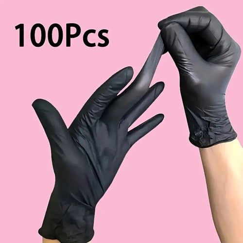 [A-027282] Handschoenen nitrile professioneel Zwart waterdicht en latexvrij voor salons en studio’s