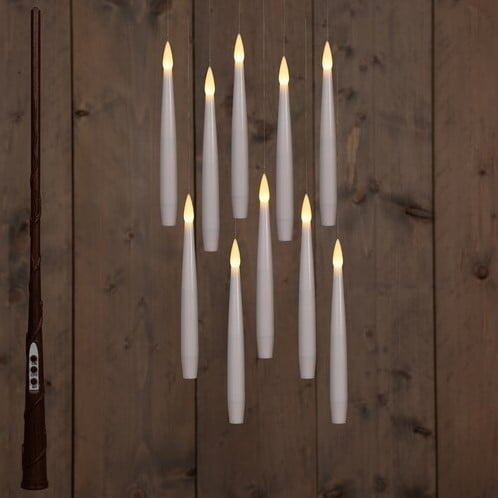 [A-027219] LEDkaars Floating Candle Magic Ivory Anna's Collection met timer Zwevende kaarsen met toverstaf 15 cm 10 stuks