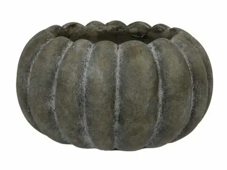 [A-027711] Cement bloempot Pompoen decoratieve pot Old Green 20.5x10.5 cm